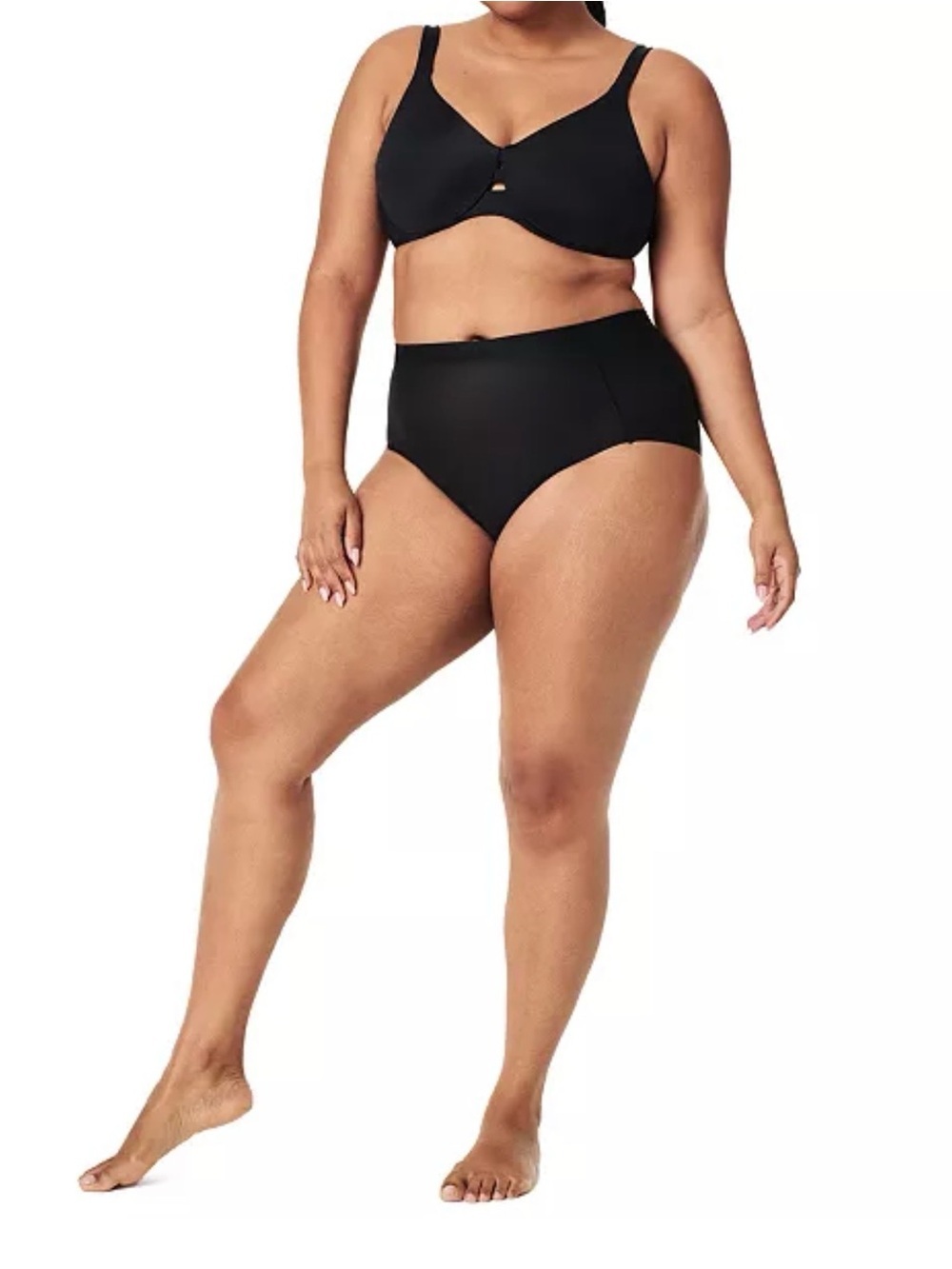 SPANX Very Black Sheer Control Brief 40128R
